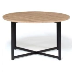 Table Basse DETROIT Ronde 70 Cm Design Industriel -VIDAXL || Songmics Soldes 48714009 3