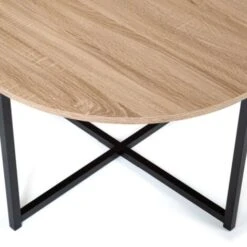 Table Basse DETROIT Ronde 70 Cm Design Industriel -VIDAXL || Songmics Soldes 48714009 4