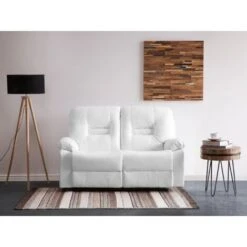 Canapé 2 Places En Cuir PU Avec Dossier Réglable Et Repose-pied Pour Salon Au Style Moderne Beliani -VIDAXL || Songmics Soldes 5019597 2