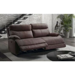 Canapé De Relaxation 2 Places électrique Microfibre Marron Ducka 154 Cm -VIDAXL || Songmics Soldes 50936484 2