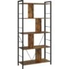 VASAGLE Meuble De Rangement, Bibliothèque, Étagère 5 Niveaux, Avec Compartiments Ouverts, Pour Bureau, Salon, Chambre, Style Industriel, Marron Rustique Et Noir Par SONGMICS LBC121B01 -VIDAXL || Songmics Soldes 51003743 1