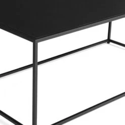 Table Basse DAVIS 113 Cm En Métal Noir Mat Design Industriel -VIDAXL || Songmics Soldes 51918627 3