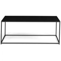 Table Basse DAVIS 113 Cm En Métal Noir Mat Design Industriel -VIDAXL || Songmics Soldes 51918627 4
