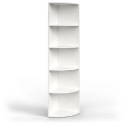 Étagère D’angle „Ecki“ Blanc Avec 5 Compartiments Vicco