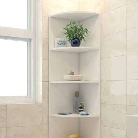 Étagère D’angle „Ecki“ Blanc Avec 5 Compartiments Vicco 6 Étagère D’angle „Ecki“ Blanc Avec 5 Compartiments Vicco – Image 4