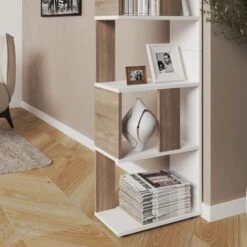 Séparateur De Pièce 45cm Chêne Clair/Blanc Vicco -VIDAXL || Songmics Soldes 52050880 4