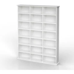 Étagère à CD „Jukebox“ 136cm Blanc Vicco