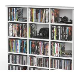 Étagère à CD „Jukebox“ 136cm Blanc Vicco -VIDAXL || Songmics Soldes 52050998 5