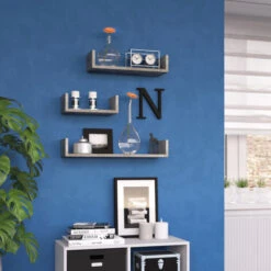 Étagères Murales Béton Lot De 3 Vicco -VIDAXL || Songmics Soldes 52051173 3