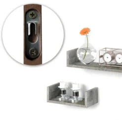 Étagères Murales Béton Lot De 3 Vicco -VIDAXL || Songmics Soldes 52051173 5