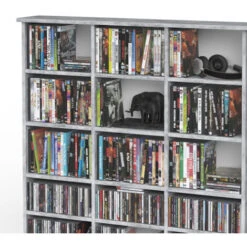 Étagère à CD „Jukebox“ 136cm Béton Vicco -VIDAXL || Songmics Soldes 52051836 5