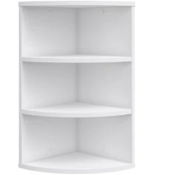 Étagère D’angle „Ecki“ Blanc Avec 3 Compartiments Vicco