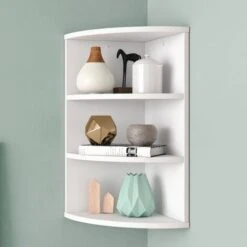 Étagère D’angle „Ecki“ Blanc Avec 3 Compartiments Vicco -VIDAXL || Songmics Soldes 52444672 4