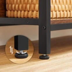 VASAGLE Bibliothèque 8 Compartiments, Étagère Livres, Meuble De Rangement Ouvert, Pour Bureau, Salon, Chambre, 80 X 33 X 149 Cm, Style Industriel, Marron Rustique Et Noir Par SONGMICS LLS105B01 -VIDAXL || Songmics Soldes 52535717 4