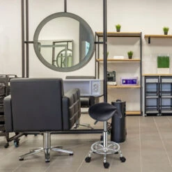 Tabouret De Massage Tabouret Forme De Selle Rotatif Hauteur Réglable, Noir -VIDAXL || Songmics Soldes 53590494 5