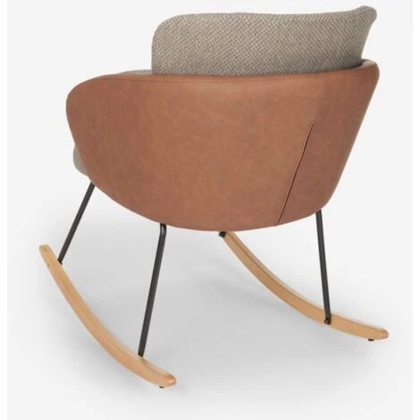 Fauteuil à Bascule Moderne Fauteuil En Bois Coussin De Salon Supoles 5 Fauteuil à Bascule Moderne Fauteuil En Bois Coussin De Salon Supoles – Image 3