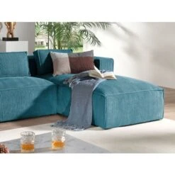 Stella - Canapé D'angle - En Velours Côtelé - 4 Places -style Contemporain - Droit 9 Stella - Canapé D'angle - En Velours Côtelé - 4 Places -style Contemporain - Droit -VIDAXL || Songmics Soldes 54692269 3