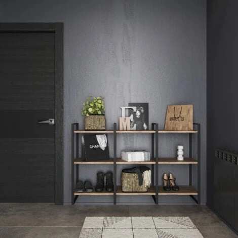 Emuca Structure Pour étagère Lader, Hauteur 830 Mm, Acier, Peinture Noire. 4 Emuca Structure Pour étagère Lader, Hauteur 830 Mm, Acier, Peinture Noire. – Image 2