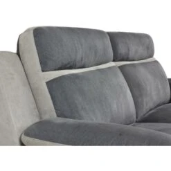 Canapé 3 Places Relax En Microfibre Anthracite Et Bandes Gris Clair TALCA -VIDAXL || Songmics Soldes 56393151 5