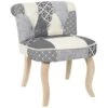 Paris Prix - Fauteuil Patchwork Design Eleonor 68cm Gris -VIDAXL || Songmics Soldes 57077161 1