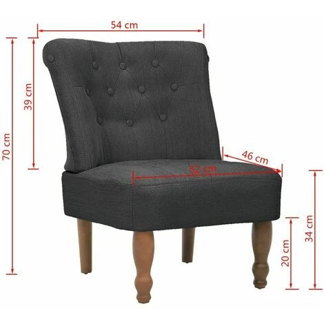 Nova Fauteuil De Style Français En Tissu Avec Un Tchernnial Matelassé Gris Chaise En Style Français Gris Tissu 6 Nova Fauteuil De Style Français En Tissu Avec Un Tchernnial Matelassé Gris Chaise En Style Français Gris Tissu – Image 4