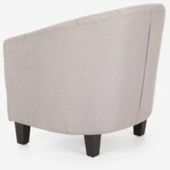 Fauteuil Club Enveloppant Salon Design Bureau Salle D’attente Seashell Class Couleur: Gris Foncé -VIDAXL || Songmics Soldes 57105431 4