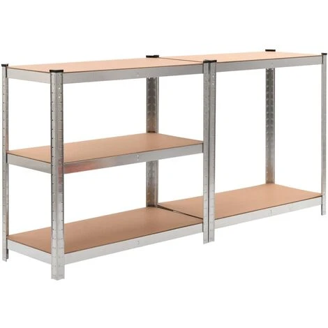 Nova Étagère D'entrepôt De Stockage En Acier Et MDF 90x45x180 Cm Divers Pièces Étagère De Rangement Robuste 5 Nova Étagère D'entrepôt De Stockage En Acier Et MDF 90x45x180 Cm Divers Pièces Étagère De Rangement Robuste – Image 3