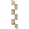 Etagère D'angle Bois Etagère Murale Couleur Chêne Etagère Meuble D'angle Suspendue -VIDAXL || Songmics Soldes 57342343 1
