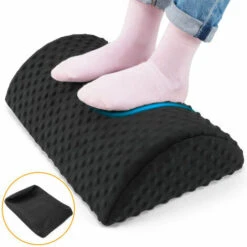 Repose-Pieds Ergonomique Sous Le Bureau, 1 Repose-Pieds à Hauteur Réglable Avec Surface Texturée, Adapté Aux Voyages à Domicile,Éponge.. Pouf Et Repose-pieds LITZEE