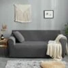 Housse De Canapé De 3 Places Extensible En Polyester Anti-Poussière Protection Et Décoration De Canapé 190-230cm - Gris Foncé -VIDAXL || Songmics Soldes 58278930 1
