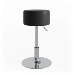 Tabouret Noir Design Pour Coiffeuse Réglable En Hauteur Vicco