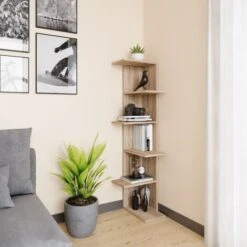 Bibliothèque „Tera“ Chêne Clair Vicco -VIDAXL || Songmics Soldes 59174973 3