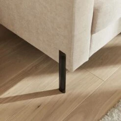 Canapé En Velours Côtelé Beige - Bjorn - Canapé 2 Places Fixe Droit Pieds Métal -VIDAXL || Songmics Soldes 59261160 4