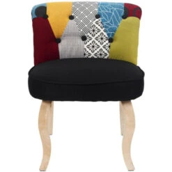 Paris Prix - Fauteuil Patchwork Design Eleonor 68cm Multicolore -VIDAXL || Songmics Soldes 59406829 2