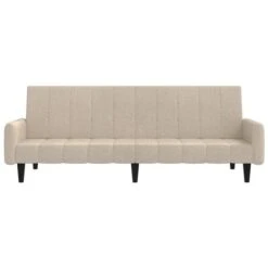 Canapé-lit à 2 Places Crème Tissu Microfibre VidaXL 10 Canapé-lit à 2 Places Crème Tissu Microfibre VidaXL -VIDAXL || Songmics Soldes 60029754 4