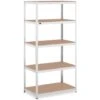 MSW Étagère Charge Lourde Métallique Sans Clou Ni Vis 100x60x197 Cm 5x150 Kg Gris -VIDAXL || Songmics Soldes 61329716 1