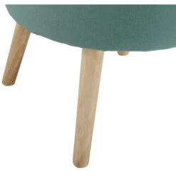 Petit Fauteuil Crapaud SAVEA En Tissu - Vert D'eau -VIDAXL || Songmics Soldes 61453502 2