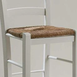 Tabouret En Bois Blanc Avec Assise En Paille 67 Cm De Hauteur Du Sol à L'assise 8 Tabouret En Bois Blanc Avec Assise En Paille 67 Cm De Hauteur Du Sol à L'assise -VIDAXL || Songmics Soldes 61651291 3