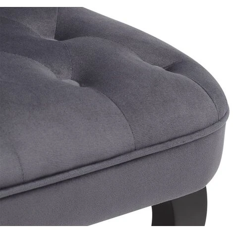 Fauteuil Crapaud MELOSIA - Velours Gris 3 Fauteuil Crapaud MELOSIA - Velours Gris