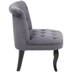 Fauteuil Crapaud MELOSIA - Velours Gris 11 Fauteuil Crapaud MELOSIA - Velours Gris -VIDAXL || Songmics Soldes 63154177 5