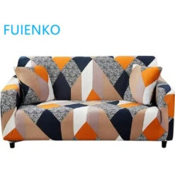 Housse De Canapé Avec Accoudoirs Protecteur Canapé Extensible 3 Places 190-230cm FUIENKO