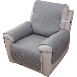 Déstockage Housse Fauteuil Relax 1 Place, Housse De Canapé Protecteur Inclinable Imperméable Pour Chambre （Gris 55×200）