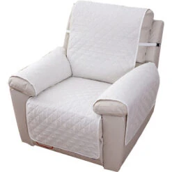 Déstockage Housse Fauteuil Relax 1 Place, Housse De Canapé Protecteur Inclinable Imperméable Pour Chambre （Beige 55×200）