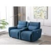 Canapé 2 Places Relax électrique En Tissu CAMBODIA - Bleu -VIDAXL || Songmics Soldes 64555451 1