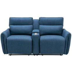 Canapé 2 Places Relax électrique En Tissu CAMBODIA - Bleu 9 Canapé 2 Places Relax électrique En Tissu CAMBODIA - Bleu -VIDAXL || Songmics Soldes 64555451 3