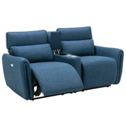Canapé 2 Places Relax électrique En Tissu CAMBODIA - Bleu 10 Canapé 2 Places Relax électrique En Tissu CAMBODIA - Bleu -VIDAXL || Songmics Soldes 64555451 4