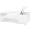 Table Basse Bar Contemporaine IZIA Avec Coffre Blanc -VIDAXL || Songmics Soldes 66411215 1