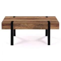 Table Basse 1 Tiroir AUSTRIA Bois Pied épingle -VIDAXL || Songmics Soldes 66811794 3