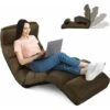 RELAX4LIFE Méridienne En Daim Réglable En 5 Positions 90°-180°et Oreiller, Chauffeuse 1 Place Convertible Rembourrée, Fauteuil Relaxant Au Sol Pour Bureau, Salon,Chambre, 175x55x20CM (Brun) 2 RELAX4LIFE Méridienne En Daim Réglable En 5 Positions 90°-180°et Oreiller, Chauffeuse 1 Place Convertible Rembourrée, Fauteuil Relaxant Au Sol Pour Bureau, Salon,Chambre, 175x55x20CM (Brun) -VIDAXL || Songmics Soldes 66993104 1