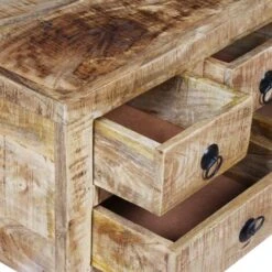Table Basse Bois De Manguier Brut 70 X 70 X 40 Cm VidaXL -VIDAXL || Songmics Soldes 6713011 5